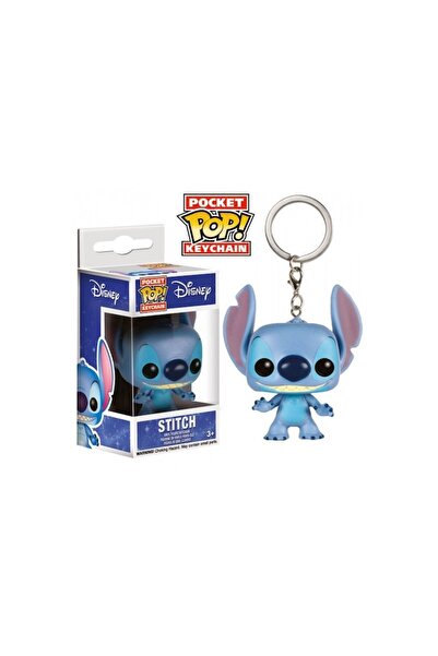Funko Figurina breloc, POP Pocket, Stitch, Vinil, Albastru