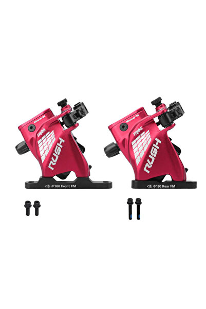 Choice خزان أمامي خلفي أحمر سحب سلك فرامل قرص هيدروليكي ملاقط تثبيت مسطح خط س...