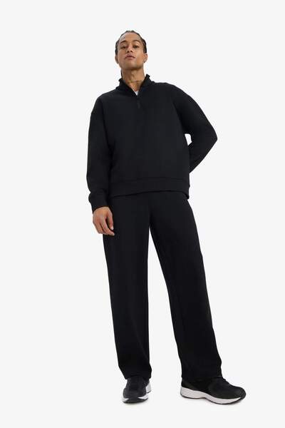 DeFacto Wide Leg Waist Lace-Up Wide Leg Sweatpants E9432Ax25Au