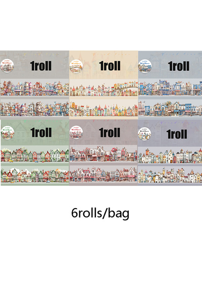 Choice5 S26668-A Mr.Paper kawaii Wacky House Series House Landscaping Tape DI...