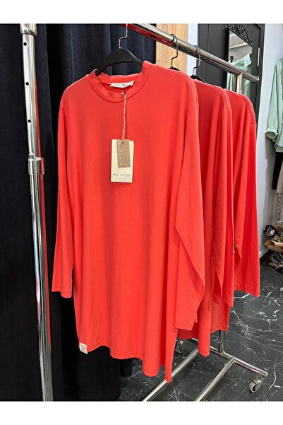 Butik penye tunik yavruağzı