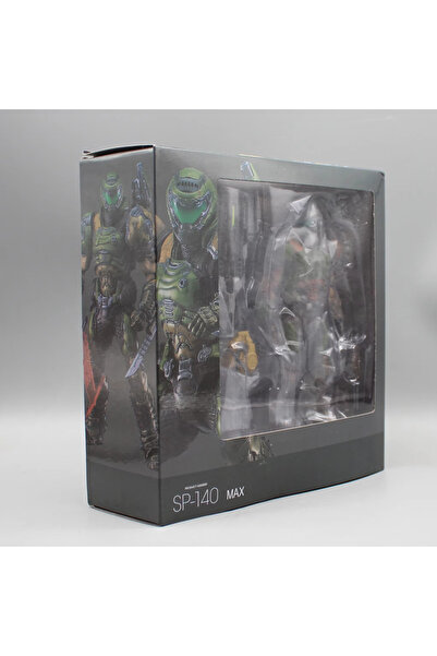 BANDAI with box New Figma Sp-140 17cm Doom Slayer Eternal Action Figure - Anime Destroy Warrior Movable Mod