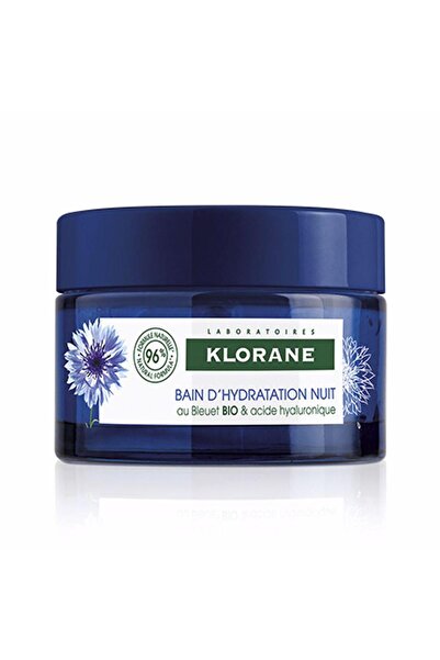 Klorane Crema faciala de noapte cu acid hialuronic ACIANO BIO & ÁCIDO HIALURÓNICO 50 ml