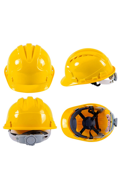 Choice1 خوذة سلامة البناء الصفراء 3jin، قبعة صلبة ABS سميكة مضادة للتدحرج قاب...