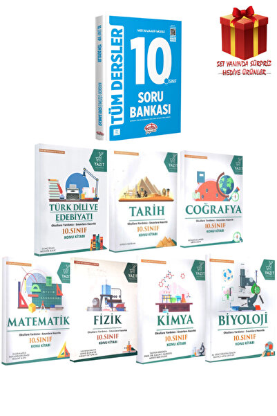 Editör Yayınevi 10. Sınıf Soru Bankası+ Yazıt Edebiyat+Tarih+Coğrafya+Matemat...