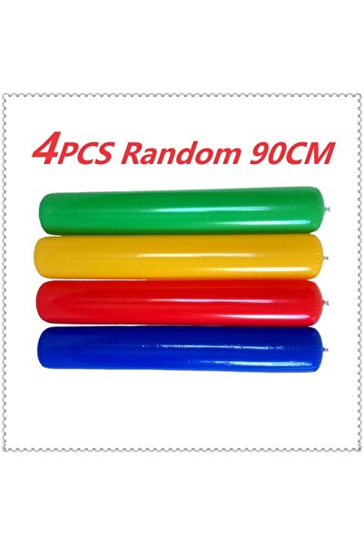 Choice 4 قطع من البالونات القابلة للنفخ للأطفال بألوان عشوائية، 4 قطع من دعام...