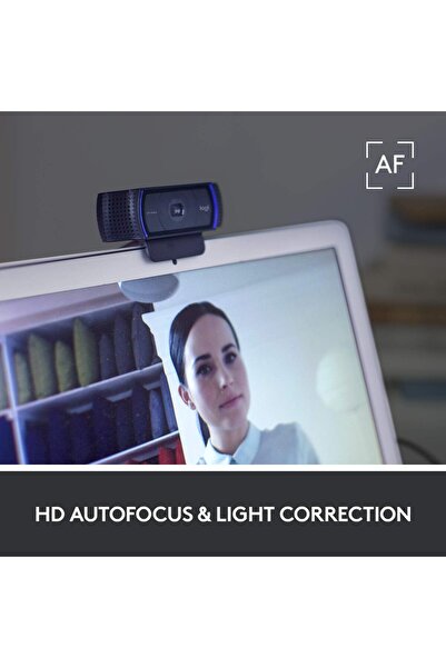 logitech كاميرا ويب C920S HD Pro - مكالمات فيديو بدقة 1080 بكسل مع مصراع للخصوصية