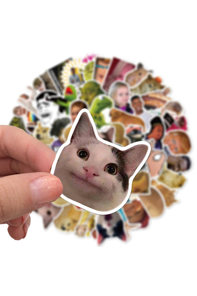 Choice 50 قطعة 50 قطعة/حقيبة، مجموعة ملصقات مضحكة، مقاومة للماء، مناسبة لحقائ...