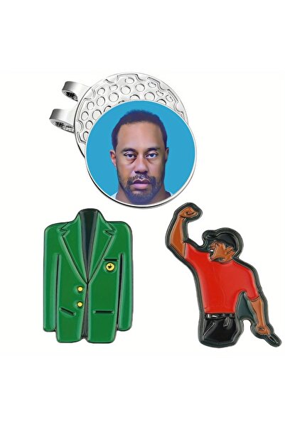 Choice مجموعة علامات كرات الجولف المضحكة متعددة 3 قطع مع شريط قبعة مغناطيسي ب...