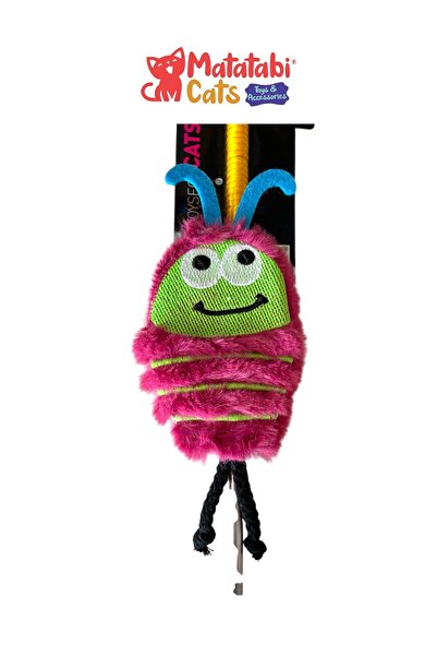 MATATABİ CATS Matatabi Cats Bug Aluminum Handle Cat Fishing Rod(Matatabi,Include Rattle and Special Rustle.Special Fabric)