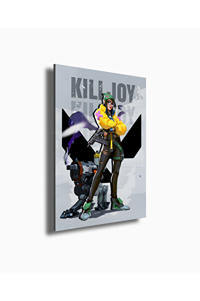 Valorant Oyun Karakteri KILLJOY Pleksi UV Baskı Çerçeve Tablo 20x30 ve 30x45