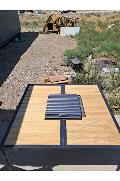 TUNAMETALL Katlanabilir Mangallı Masa