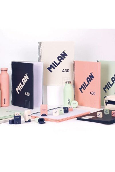 Milan Notebook A4, 80 Sheets, Spiral, Color Blue, Paper Weight 95g/sm, Lined Format