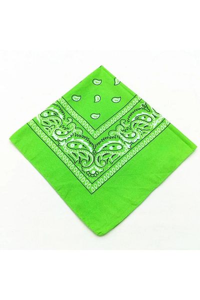 Choice apple green One Size 1/2/3/4/5Pcs Cotton Bandana Hairband Cowboy Mens Biker Sports Headwear Hip Hop