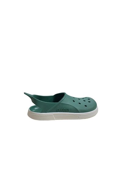 BOATILUS Children's Khaki-White Cloggy-F Sandals Cloggy-F 16