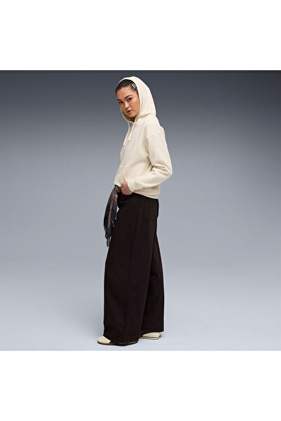 Puma Essentials Small No.1 Logo Kadın Bej Kapüşonlu Sweatshirt