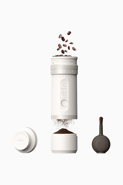 Outin Fino Portable Electric Coffee Grinder 28 Stage Stainless Steel Conical Mill