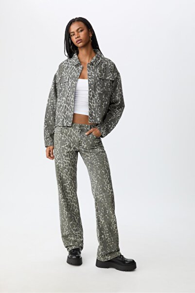 Stradivarius Desenli cepli ceket