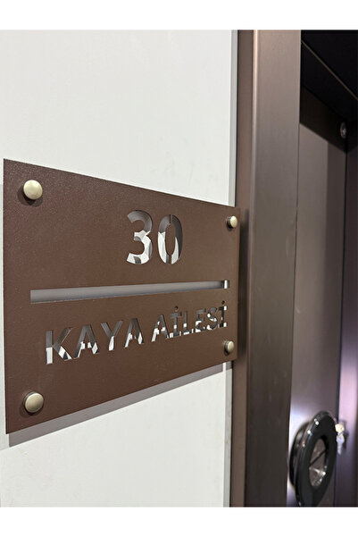 abs door Kişiye Özel Kapı Numarası ve Kapı İsimliği Lazer Kesim Metal