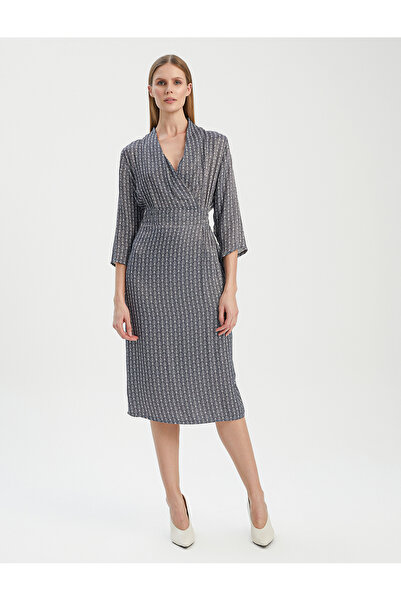 BGN workshop Viscose Rubber Belli Printed Satin Dress