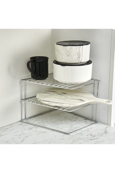 Patulya Aksesuar Raft pentru farfurii de colț - cromat