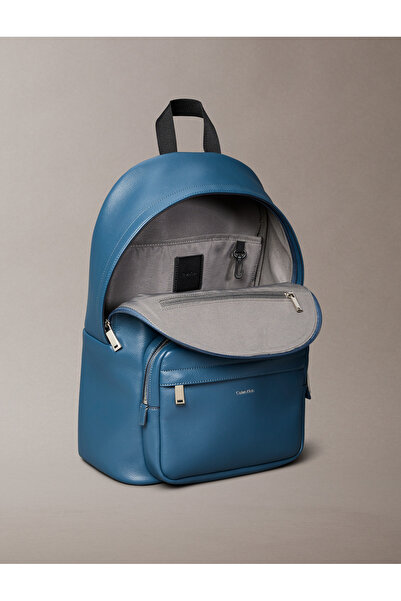 Calvin Klein Men Blue Raised Round Backpack