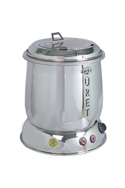 Üret Çelik 10 LİTRE PARLAK ÇORBA ISITICISI