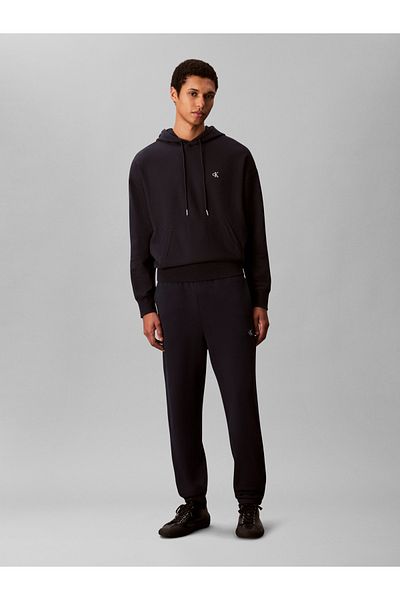 Calvin Klein Men Blue Monogram Cotton Terry Joggers