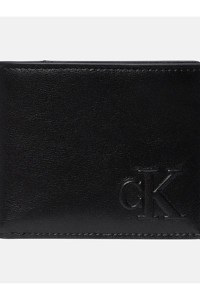 Calvin Klein Calvin Klein Men Black Bold Ew Billfold Leather Wallet