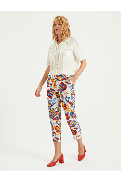 BGN workshop BASKILI VİSKON HAVUÇ PANTOLON