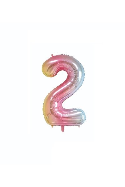 SDX Market Balon folie metalică, Numărul 2, 100 cm, Fuchsia