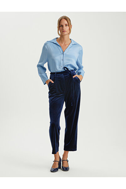 BGN workshop BAGCIK DETAYLI KADIFE PANTOLON