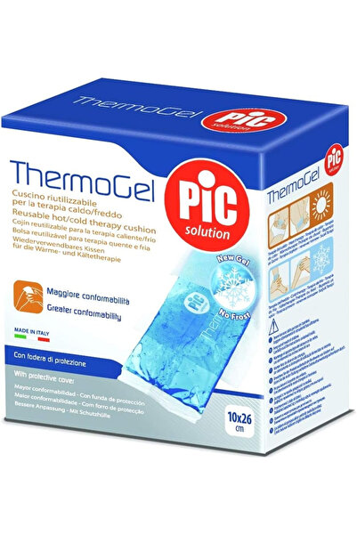 Pic وسادة جل ثيرموجيل قابلة لإعادة الاستخدام، باردة/ساخنة، 10 سم × 26 سم