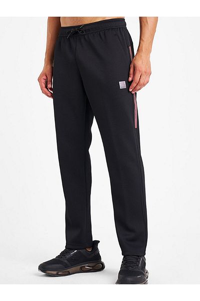 Lescon Zippered Hooded Black Men's Tracksuit Set 25N-1128/1129