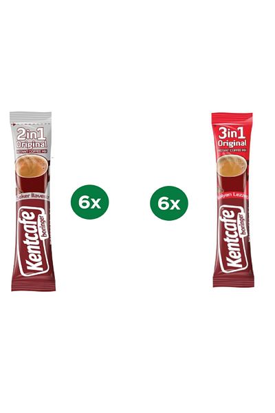 Kent Boringer Kentcafe Boringer 2 in 1 + 3 in 1 (6 Pieces + 6 Pieces)
