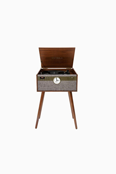 Victrola 6’sı 1 Arada Bluetooth Pikap – Ayaklı, Ceviz Renk (VTA-830SB)