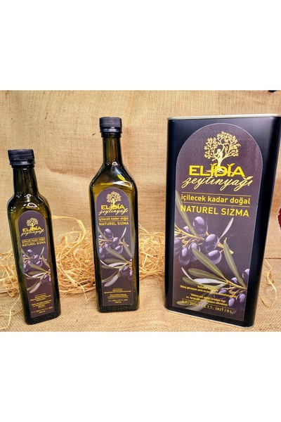 Elidia-Organik Naturel sızma zeytinyağı 5litre