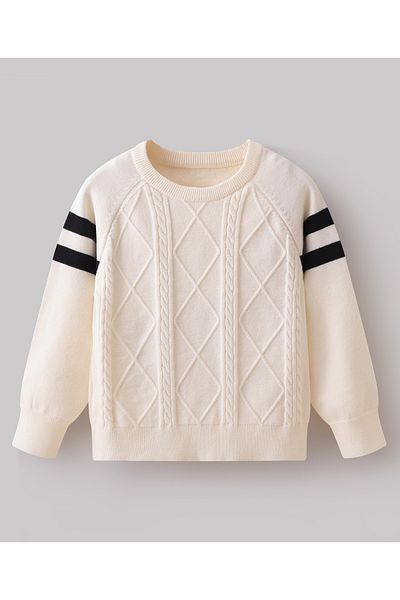 SAPS Full Sleeves Pullover - Cream