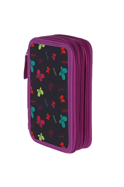 PIGNA FLUTURI MOV CU 3 FERMOARE, FĂRĂ CROIALĂ