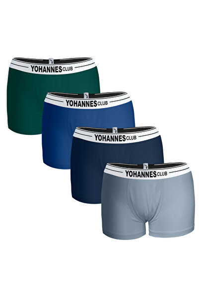 Yohannes Club Boy'S, Cotton Boxer & Singlet, Bottom-Top, 4 Pairs Set, Breathable Cotton Fabric
