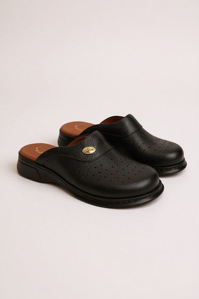 Wordex Hipokrat Hp650 Genuine Leather Orthopedic Sabo Slippers Doctor Hospital Cook Work Slippers