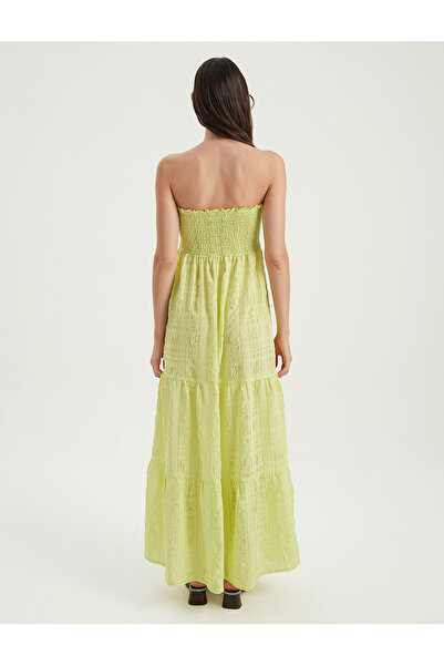 BGN workshop GİPELİ STRAPLEZ GOFRE ELBİSE