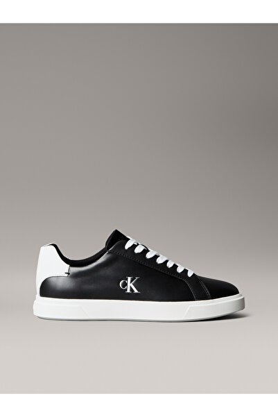 Calvin Klein Calvin Klein Women Black Low Pro Cups Leather Signature Logo Trainers