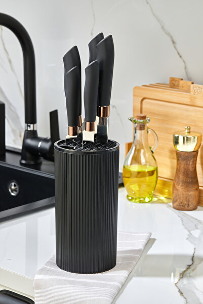 Homie Yuvarlak Bıçaklık - Mutfak Tezgah Üstü Bıçak Standı Düzenleyici Organizer