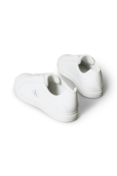 Calvin Klein Calvin Klein Women Triple Bright White Low Pro Cups Leather Signature Logo Trainers