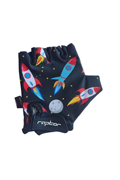 SARİSSA BİSİKLET Raptor Çocuk Eldiveni Kısa Parmak Çocuk Bisiklet Eldiveni Si...