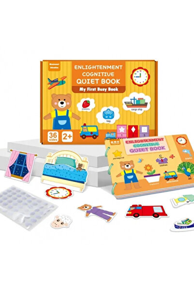 Ælements Carte cu activitati educative, Quiet Book, model 'Educatie cognitiva...