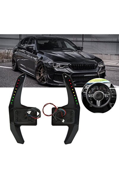 GÜMRÜK BEY TDD BMW LED Direksiyon Vites Küreği Uzatma APP Kontrollü Paddle Shifter F/G Serisi M Sport