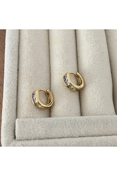 ATELİER GİZEM Xuping kararmaz gold halka çelik çocuk küpesi