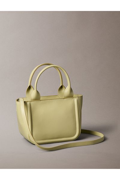 Calvin Klein Calvin Klein Women Mint Tea Embossed Monogram Logo Bold Small Tote Bag